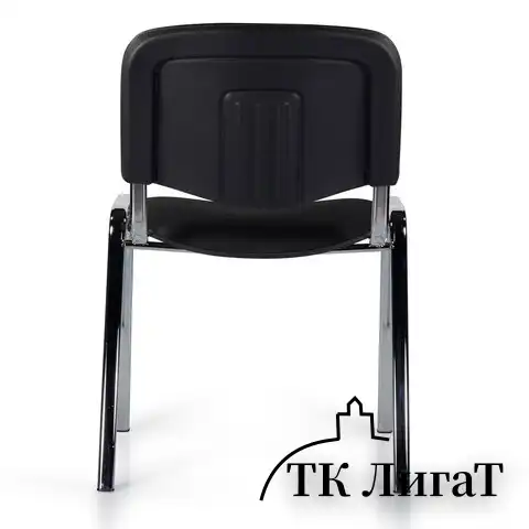 Стул STAFF "Iso Lite CF-008", хром, кожзам черный (Z-11), 532567