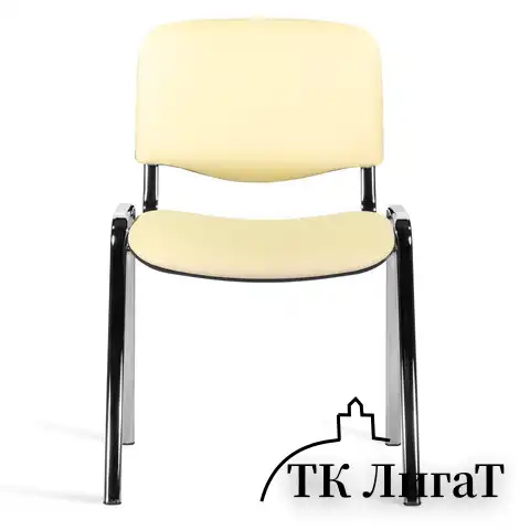 Стул STAFF "Iso Lite CF-008", хром, кожзам бежевый (Z-21), 532568