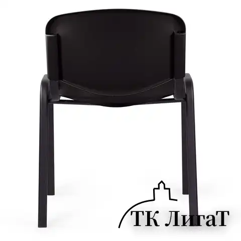 Стул STAFF "Iso Plast CF-009", черный каркас, пластик черный, 532569