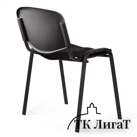 Стул STAFF "Iso Plast CF-009", черный каркас, пластик черный, 532569