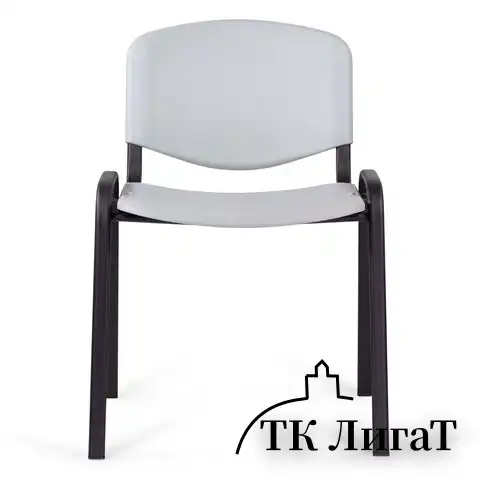 Стул STAFF "Iso Plast CF-009", черный каркас, пластик серый, 532570