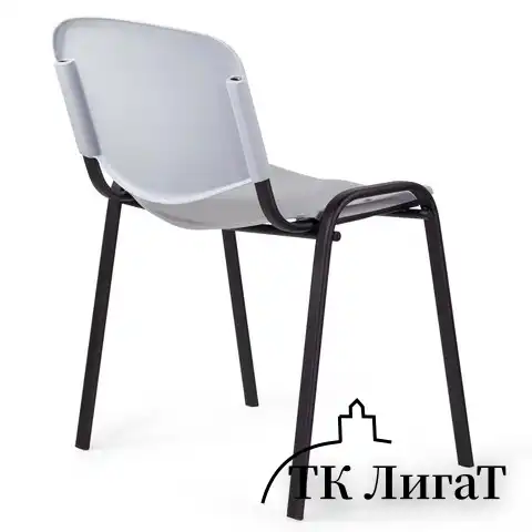 Стул STAFF "Iso Plast CF-009", черный каркас, пластик серый, 532570
