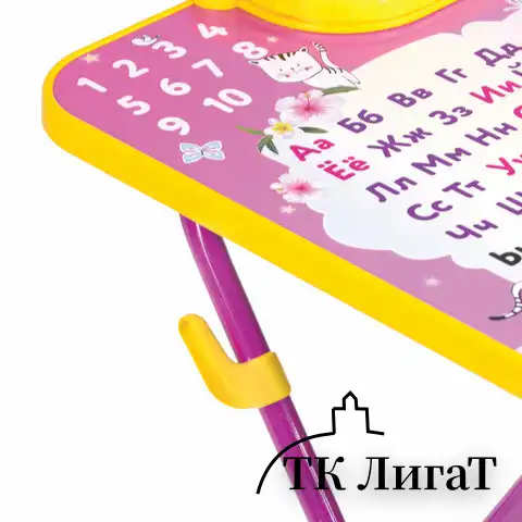 Комплект детской мебели розовый ПРИНЦЕССА: стол + стул, пенал, BRAUBERG NIKA KIDS, 532635