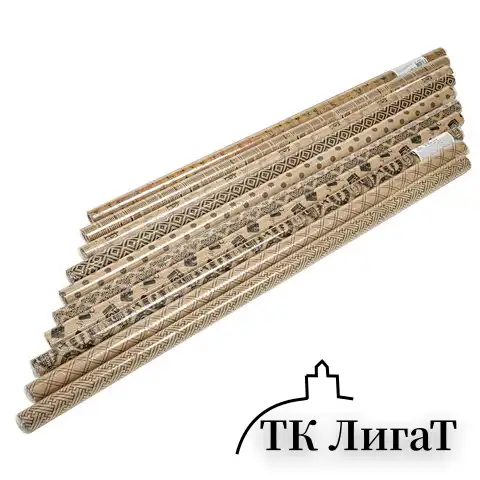 Бумага упаковочная "Kraft Unlimited", 70x100 см, 10 дизайнов ассорти, ЗОЛОТАЯ СКАЗКА, 591913