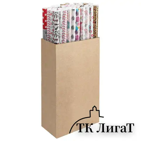 Бумага упаковочная "For Women", 70x100 см, 10 дизайнов ассорти, ЗОЛОТАЯ СКАЗКА, 591915