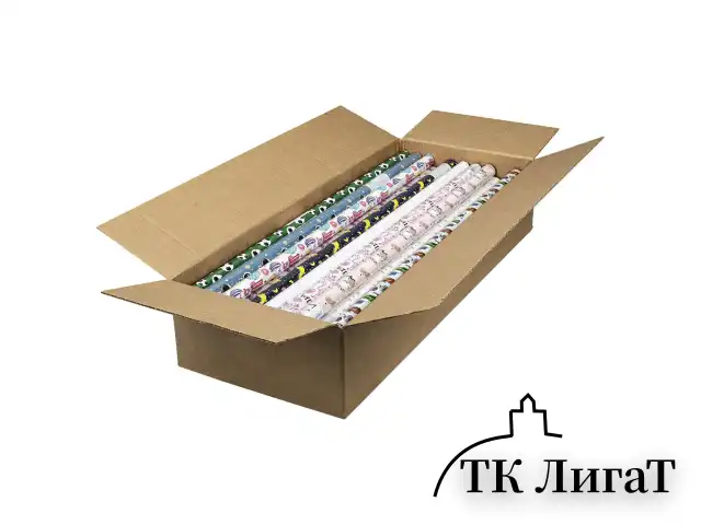 Бумага упаковочная "For Kids", 70x100 см, 10 дизайнов ассорти, ЗОЛОТАЯ СКАЗКА, 591918