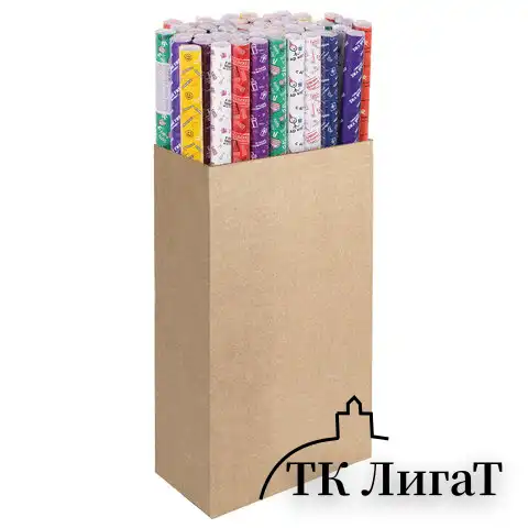 Бумага упаковочная "Funny Notes", 70x100 см, 10 дизайнов ассорти, ЗОЛОТАЯ СКАЗКА, 591919