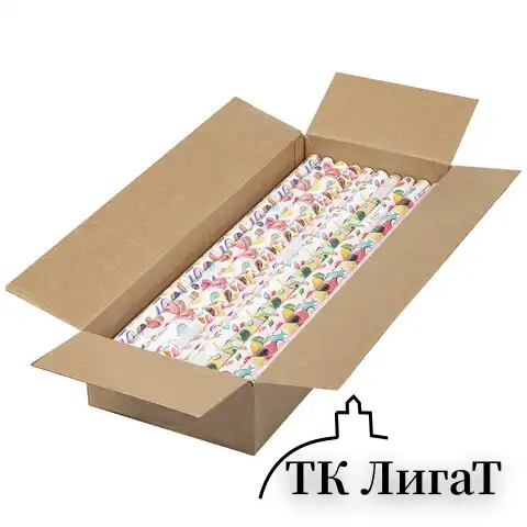 Бумага упаковочная "Sweet Life" 70x100 см, 10 дизайнов ассорти, ЗОЛОТАЯ СКАЗКА, 591920