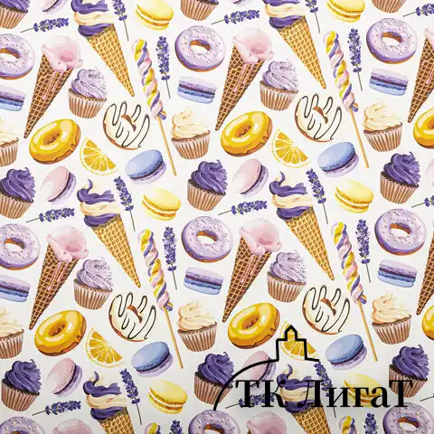 Бумага упаковочная "Sweet Life" 70x100 см, 10 дизайнов ассорти, ЗОЛОТАЯ СКАЗКА, 591920