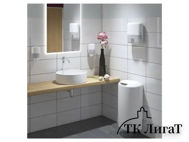 Дозатор для жидкого мыла TORK (Система S2) Elevation, 0,5 л, mini, белый, 561000