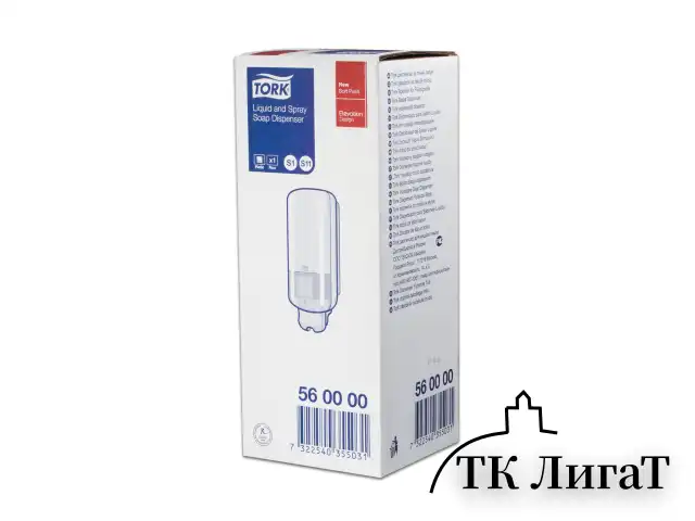 Дозатор для жидкого мыла TORK (Система S1) Elevation, 1 л, белый, 560000