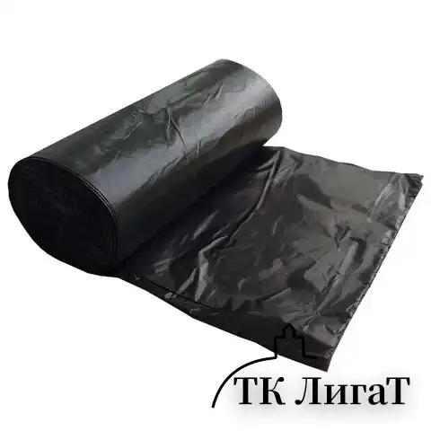Мешки для мусора 60 л, черные, в рулоне 20 шт., ПНД, 10 мкм, 60х72 см, стандарт, КОНЦЕПЦИЯ БЫТА, 0053