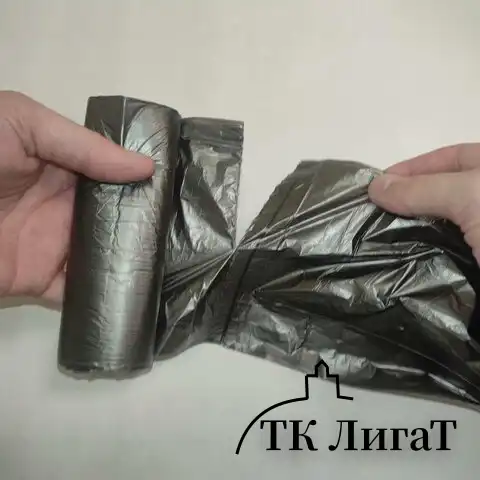 Мешки для мусора 60 л, черные, в рулоне 20 шт., ПНД, 10 мкм, 60х72 см, стандарт, КОНЦЕПЦИЯ БЫТА, 0053