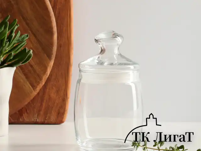 Банка с крышкой "Cesni" для сыпучих продуктов, 1 шт., 940 мл, стекло, PASABAHCE, 97560