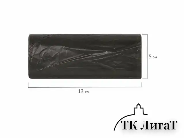 Мешки для мусора 30 л черные в рулоне 30 шт., ПНД 8 мкм, 50х60 см, LAIMA стандарт, 601377