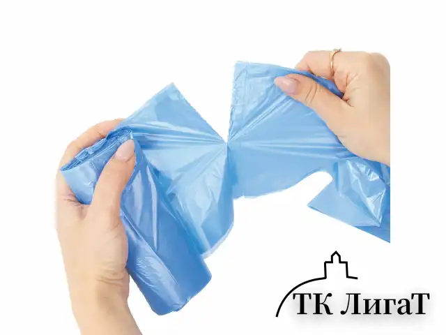 Мешки для мусора 30 л синие в рулоне 30 шт. прочные, ПНД 10 мкм, 50х60 см, LAIMA, 601378