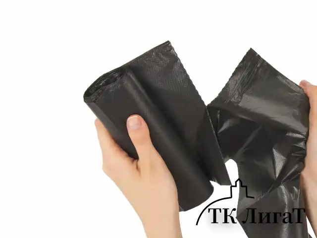 Мешки для мусора 120 л, черные, в рулоне 10 шт., прочные, ПНД 20 мкм, 70х110 см, ОФИСНАЯ ПЛАНЕТА, 601390