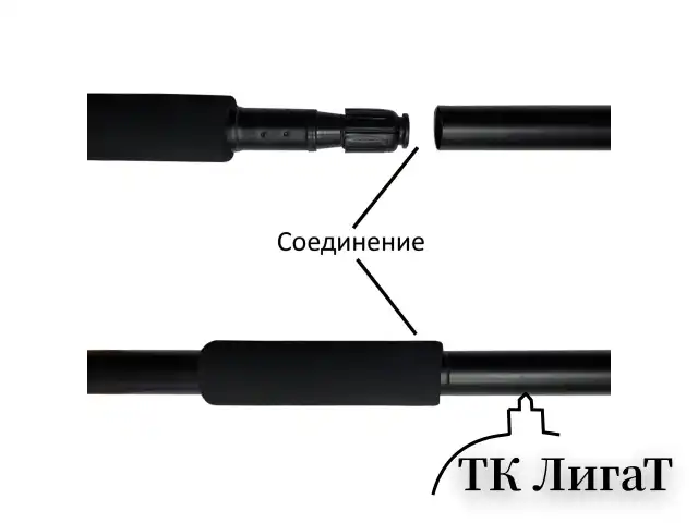 Швабра самоотжимная, роликовый отжим, насадка PVA 26 см, черенок 110 см, LAIMA, 601466