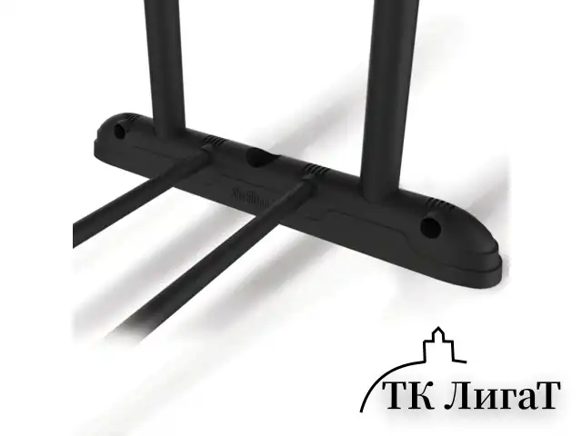 Вешалка для плечиков SHT-WR4150, 1615х860х440 мм, пластик/металл, черная/хром