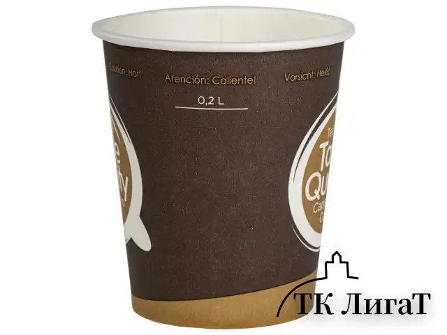 Одноразовые стаканы 250 мл, КОМПЛЕКТ 75 шт., бумажные однослойные, "Taste Quality", холодное/горячее, ФОРМАЦИЯ, HB80-280-0004-75