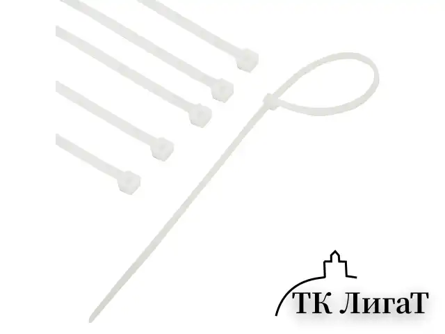 Хомуты (стяжки), нейлоновые, 3,6 мм х 250 мм, комплект 100 шт., PROCONNECT, белые, европодвес, 57-0250