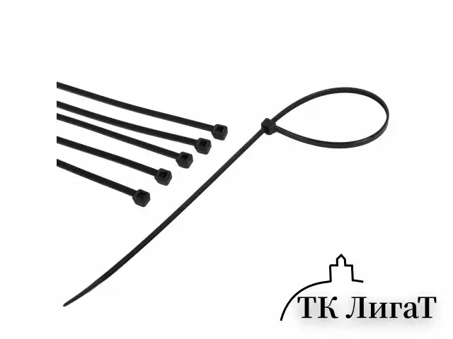 Хомуты (стяжки), нейлоновые, 3,6 мм х 300 мм, комплект 100 шт., PROCONNECT, черные, европодвес, 57-0301