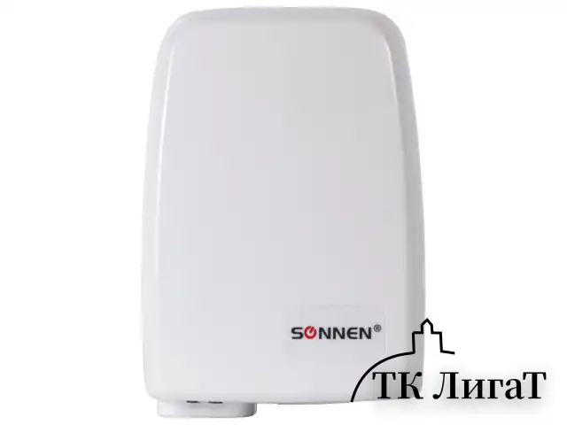 Сушилка для рук SONNEN HD-120, 1000 Вт, пластиковый корпус, белая, 604190