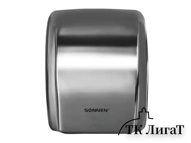 Сушилка для рук SONNEN HD-230S, 2100 Вт, нержавеющая сталь, антивандальная, хром, 604195