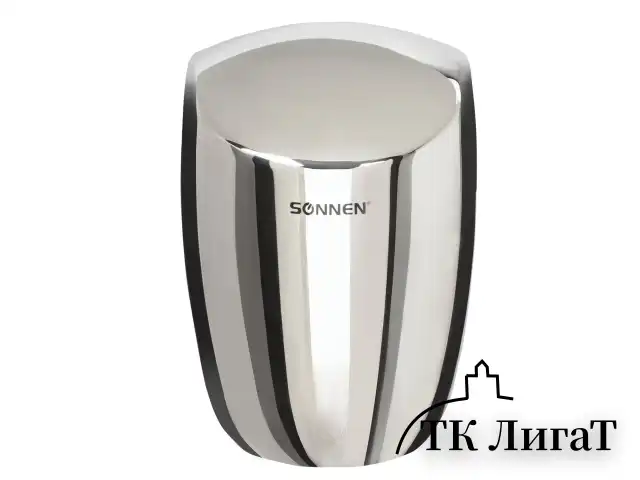 Сушилка для рук SONNEN HD-777, 1200 Вт, нержавеющая сталь, антивандальная, хром, 604748