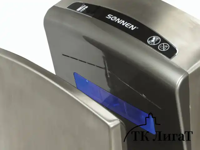 Сушилка для рук SONNEN K7, 1650 Вт, погружного типа, время сушки 10 секунд, нержавеющая сталь, антивандальная, 604750