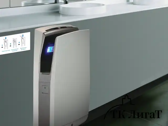 Сушилка для рук SONNEN K7, 1650 Вт, погружного типа, время сушки 10 секунд, нержавеющая сталь, антивандальная, 604750