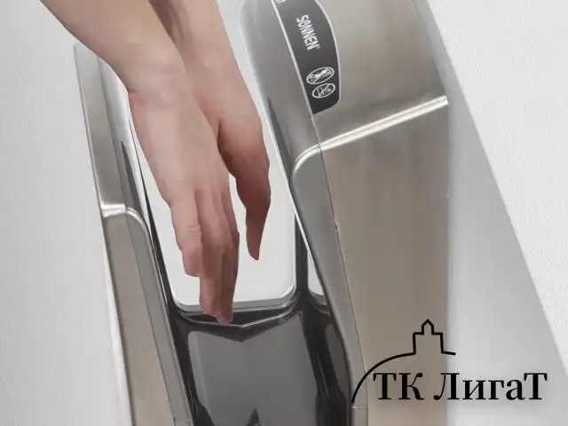 Сушилка для рук SONNEN K7, 1650 Вт, погружного типа, время сушки 10 секунд, нержавеющая сталь, антивандальная, 604750