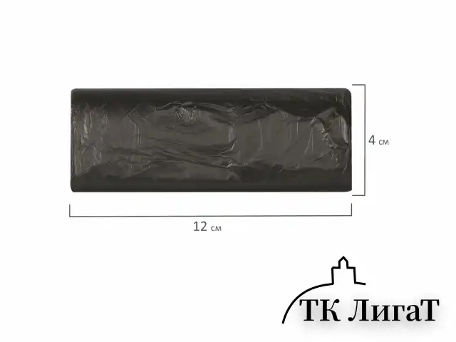 Мешки для мусора 30 л, черные, в рулоне 20 шт., ПНД 5 мкм, 47х55 см, ЛЮБАША эконом, 605329