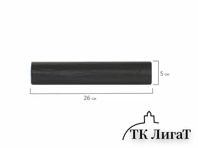 Мешки для мусора 30 л, черные, в рулоне 20 шт., особо прочные, ПВД 20 мкм, 50х60 см, LAIMA, 605330
