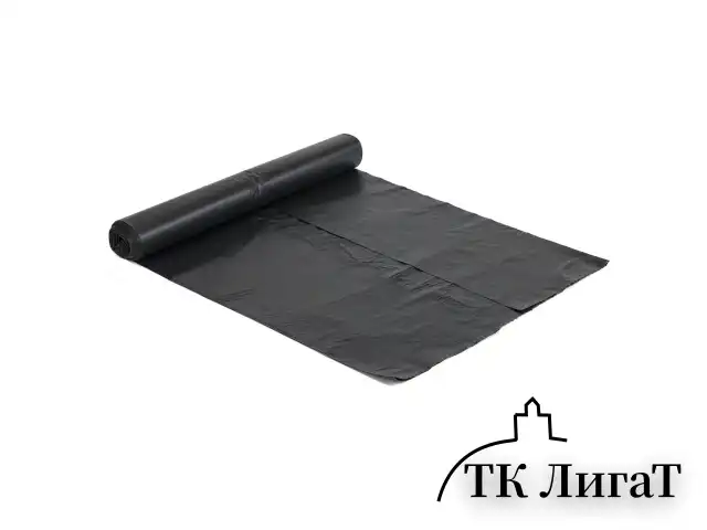Мешки для мусора 120 л, черные, в рулоне 10 шт., особо прочные, ПВД 40 мкм, 70х110 см, LAIMA, 605341