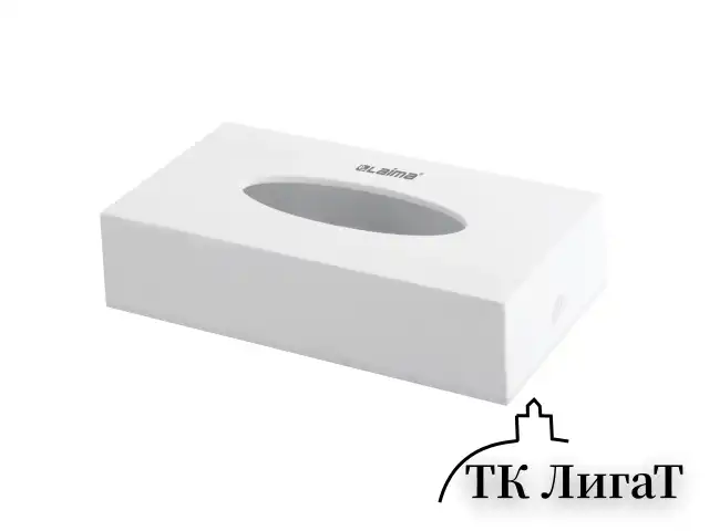 Диспенсер для косметических салфеток LAIMA CLASSIC, настольный/настенный, пластиковый, белый, 605392