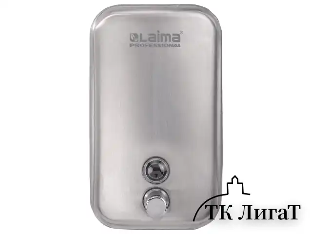 Дозатор для жидкого мыла LAIMA PROFESSIONAL INOX (гарантия 3 года), 1 л, нержавеющая сталь, матовый, 605395