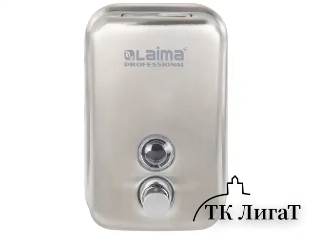Дозатор для жидкого мыла LAIMA PROFESSIONAL INOX (гарантия 3 года), 0,5 л, нержавеющая сталь, матовый, 605396