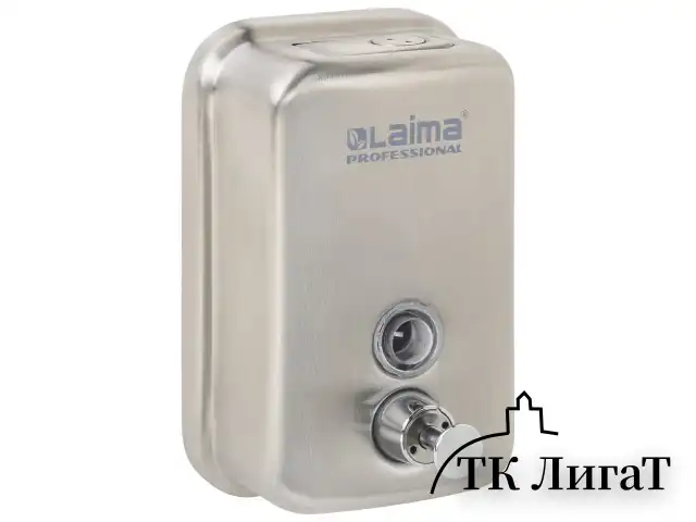 Дозатор для жидкого мыла LAIMA PROFESSIONAL INOX (гарантия 3 года), 0,5 л, нержавеющая сталь, матовый, 605396