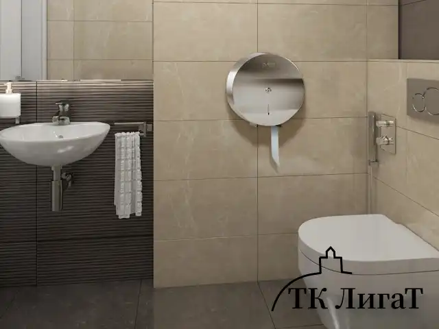 Диспенсер для туалетной бумаги LAIMA PROFESSIONAL INOX, (Система T1) БОЛЬШОЙ, нержавеющая сталь, матовый, 605700