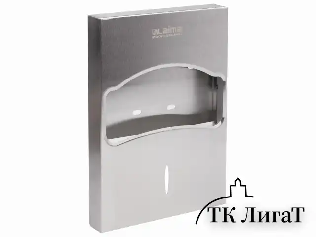 Диспенсер для покрытий на унитаз LAIMA PROFESSIONAL INOX, 1/4 сложения, нержавеющая сталь, матовый, 605704