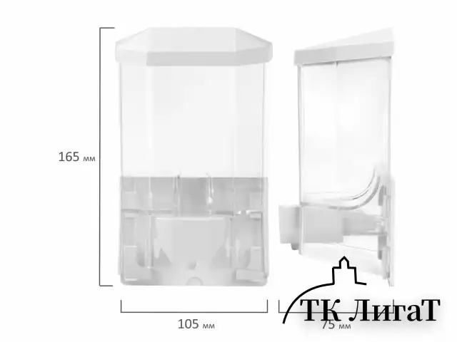 Дозатор для жидкого мыла LAIMA PROFESSIONAL ORIGINAL, НАЛИВНОЙ, 0,5 л, прозрачный, 605772