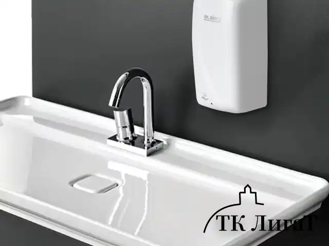 Дозатор для жидкого мыла LAIMA PROFESSIONAL ORIGINAL, НАЛИВНОЙ, СЕНСОРНЫЙ, 1 л, белый, ABS-пластик, 605778