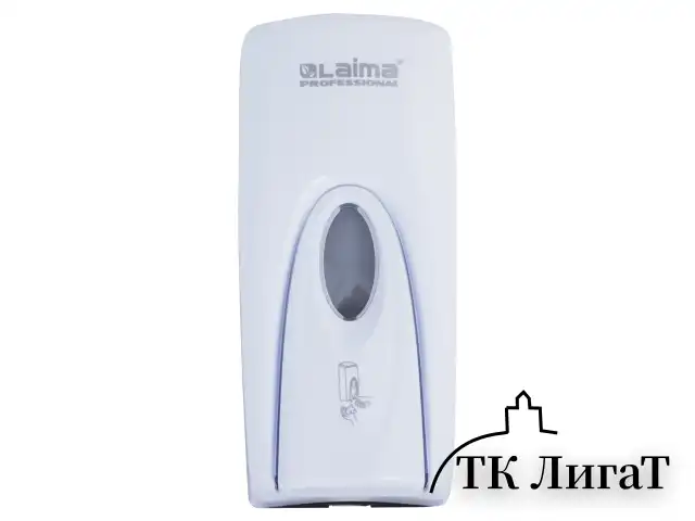 Дозатор для жидкого мыла LAIMA PROFESSIONAL ORIGINAL, НАЛИВНОЙ, 1 л, белый, ABS-пластик, 605782