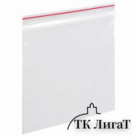 Пакеты с замком ZIP LOCK "зиплок", комплект 100 шт., 100х100 мм, ПВД, толщина 35 микрон, BRAUBERG, 606210
