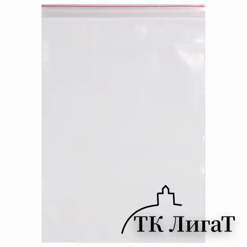 Пакеты с замком ZIP LOCK "зиплок", комплект 100 шт., 200х250 мм, ПВД, толщина 40 микрон, BRAUBERG, 606215