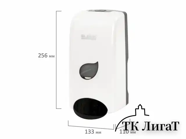 Дозатор для мыла-пены LAIMA PROFESSIONAL ECO, НАЛИВНОЙ, 1 л, белый, ABS-пластик, 606552