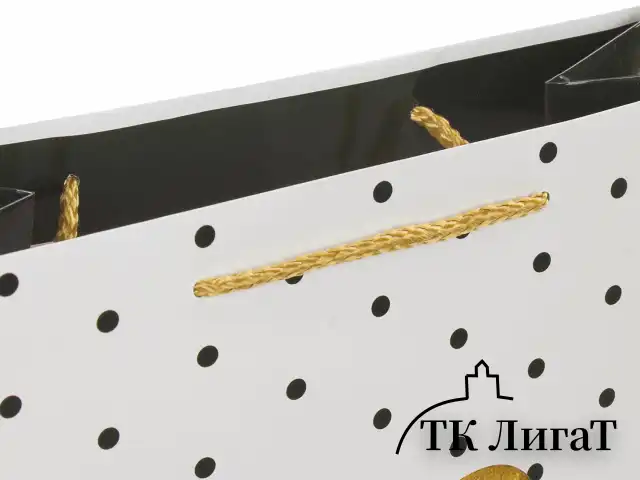 Пакет подарочный 26x12,7x32,4 см, ЗОЛОТАЯ СКАЗКА "Золотое сердце", ламинированный, 606583