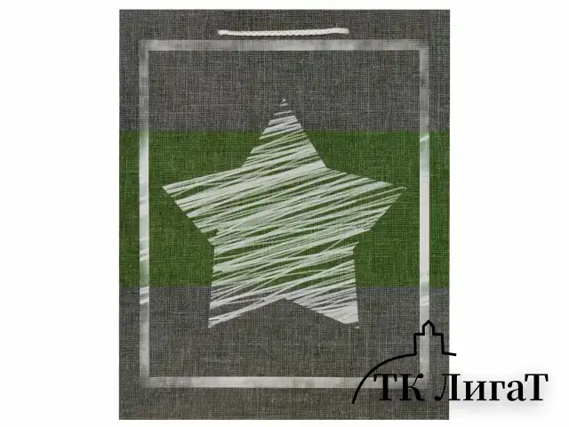 Пакет подарочный 26x12,7x32,4 см, ЗОЛОТАЯ СКАЗКА "Звезда", ламинированный, 606588