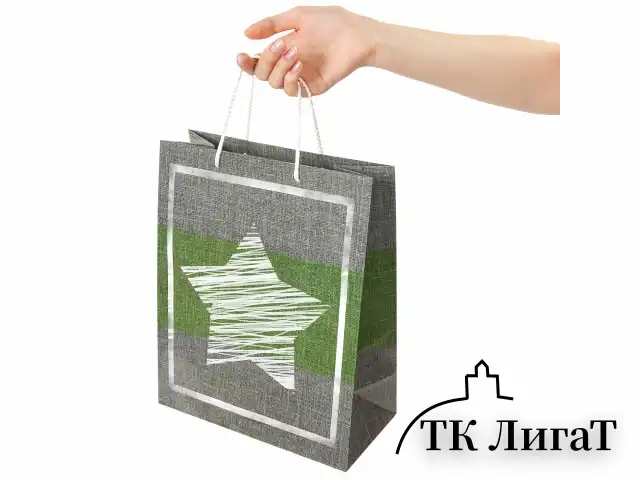 Пакет подарочный 26x12,7x32,4 см, ЗОЛОТАЯ СКАЗКА "Звезда", ламинированный, 606588